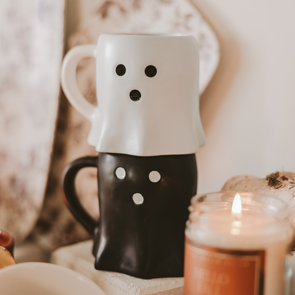 Sweet Water Decor - *NEW* Black Ghost Coffee Mug - Halloween & Fall Decor