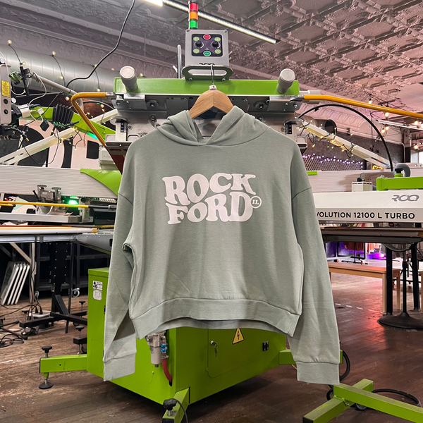 Summer Hippie Rockford Crop Hoodie