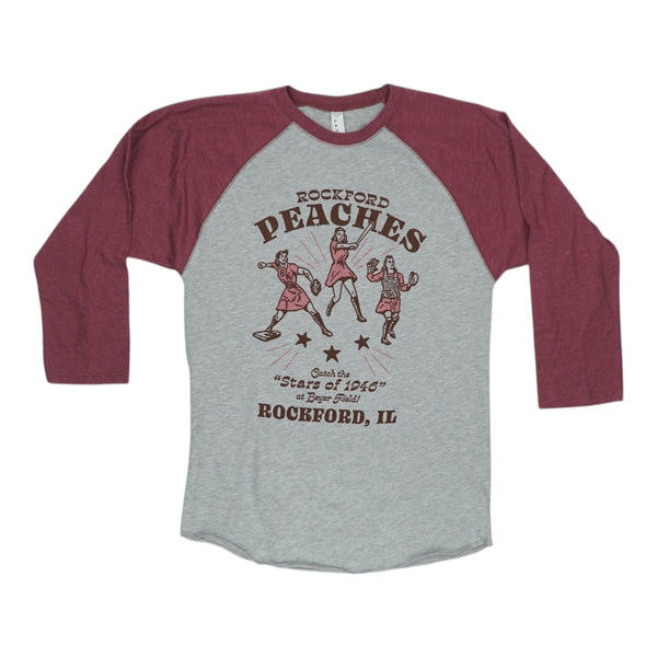 Peaches Stars Baseball Tee