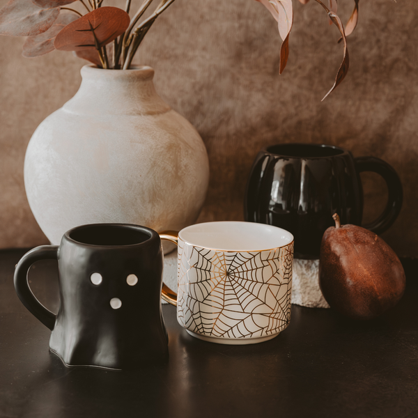 Sweet Water Decor - *NEW* Black Ghost Coffee Mug - Halloween & Fall Decor