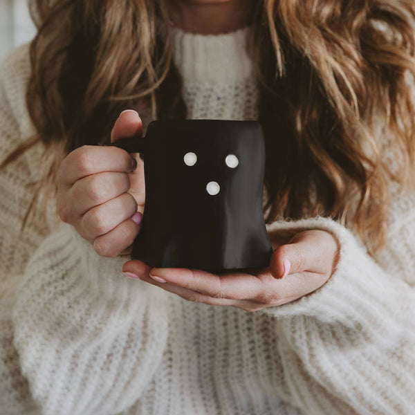 Sweet Water Decor - *NEW* Black Ghost Coffee Mug - Halloween & Fall Decor