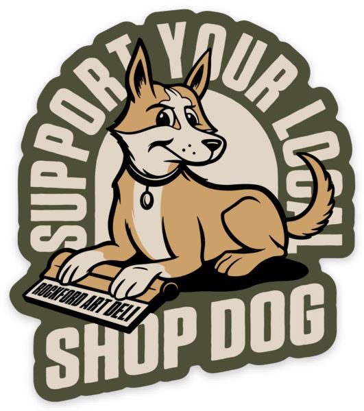 Stickers Sticker Sticker Mule Support Local Shop Dog