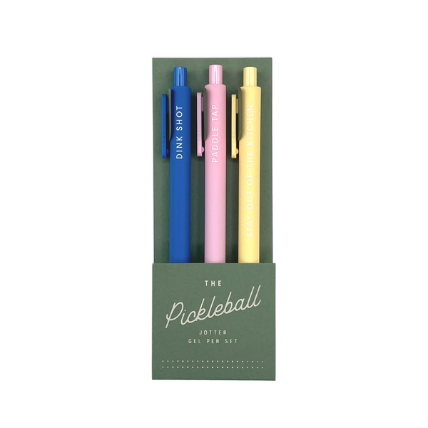 Ruff House Print Shop - Pickleball Jotter Gel Pen: Set of 3