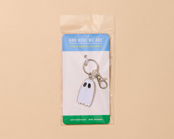 And Here We Are - Enamel Keychain & Bag Charm—Ghost