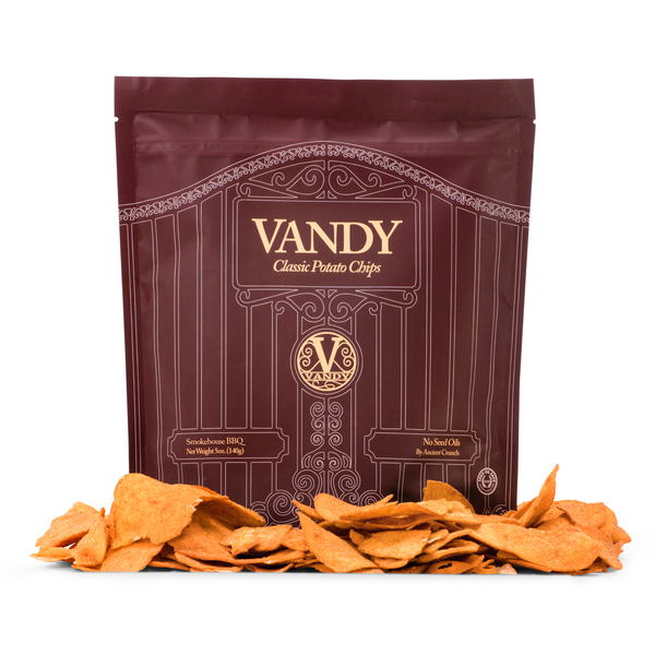 Ancient Crunch - Vandy Crisps, Smokehouse BBQ, 5oz Bag Case