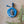 ilikesara | art + goods - Coin pouch | night owl - dusk blue zipper bag with waterproof lining