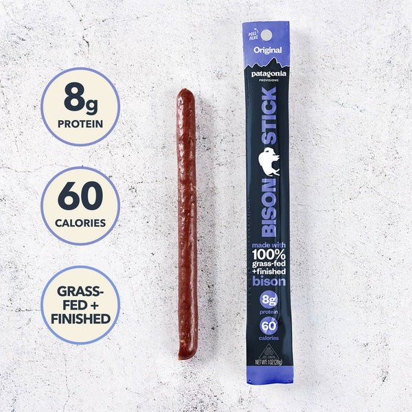 Patagonia Provisions - Bison Sticks - Original - Grass-Fed and Finished (12 Pack)