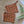 ilikesara | art + goods - Zippered pouch | eyeball - rust orange eye blockprint pencil, supply, makeup bag with waterproof lining