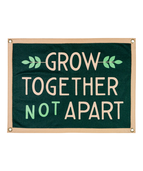Oxford Pennant - Grow Together Not Apart Camp Flag