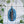 ilikesara | art + goods - Zippered pouch | eastern white pine - blue tree/forest pencil, supply, makeup bag with waterproof lining