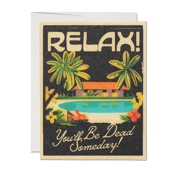 Red Cap Cards - You'll Be Dead encouragement greeting card