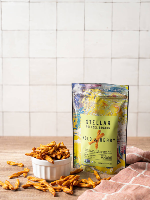 Stellar Snacks - Stellar Pretzel Braids - Bold & Herby - 5oz