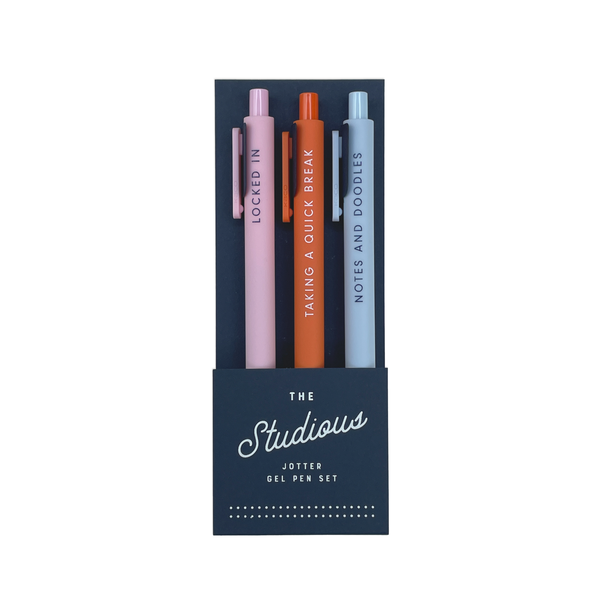 Ruff House Print Shop - Studious Jotter Gel Pen Set