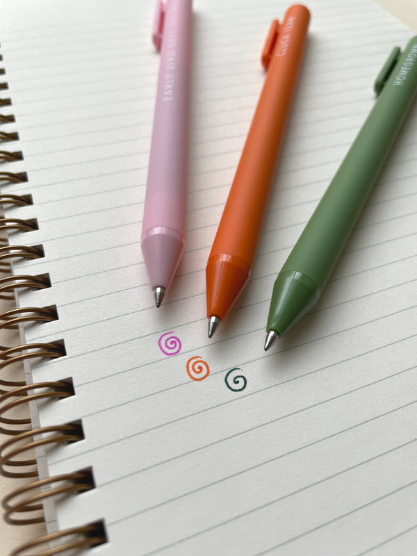 Ruff House Print Shop - Farm Fresh Jotter Gel Pen: Set of 3
