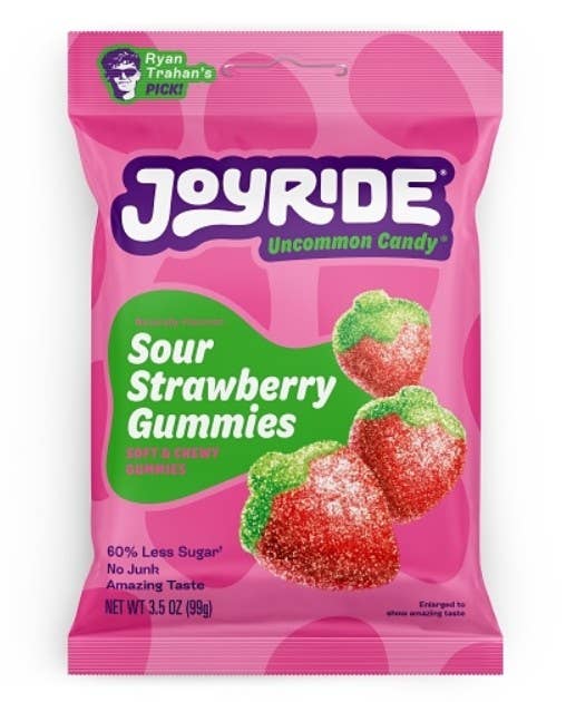 Grandpa Joe's Candy Shop - Joyride Sour Strawberry Gummies 3.5oz, 10ct