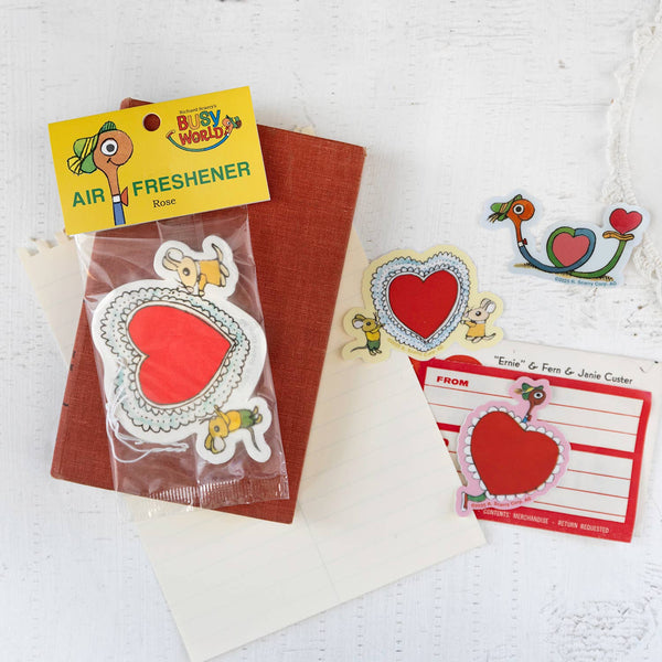 Three Potato Four - 3P4 x Richard Scarry® Valentine - Mice Heart Air Freshener
