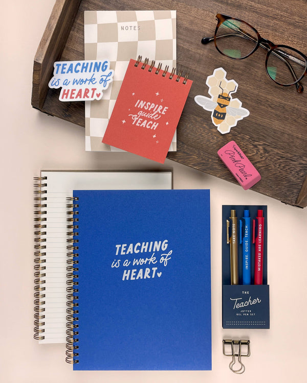 Ruff House Print Shop - The Teacher Jotter Gel Pen Set