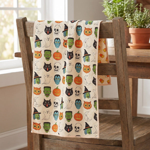 Trek Light - Kitchen Tea Towel Quick Dry | Happy Halloween