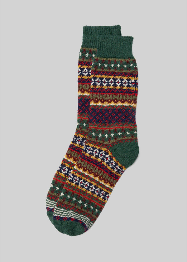 American Trench - Cotton Fair Isle Sock
