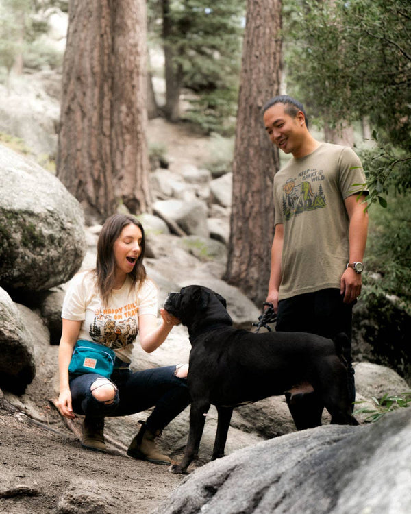 Keep Nature Wild - Keep the Barks Wild Unisex Tee | Olive