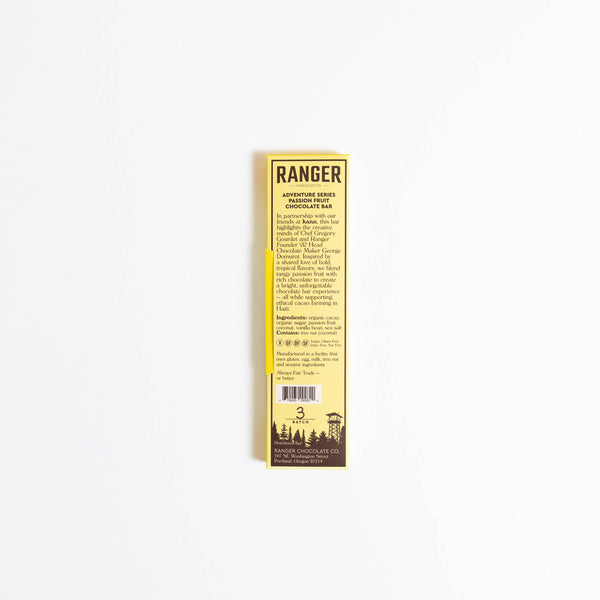 Ranger Chocolate Co. - Passion Fruit Chocolate Bar