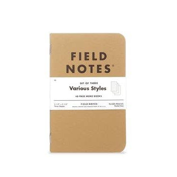 Field Notes - Original Kraft 3-Packs