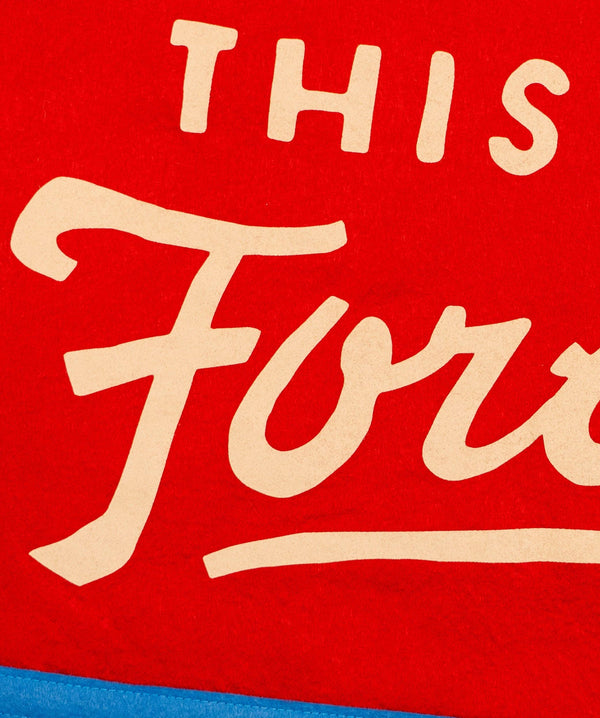 Oxford Pennant - Let's Make This Last Forever Camp Flag • Blink-182 x Oxford Pennant