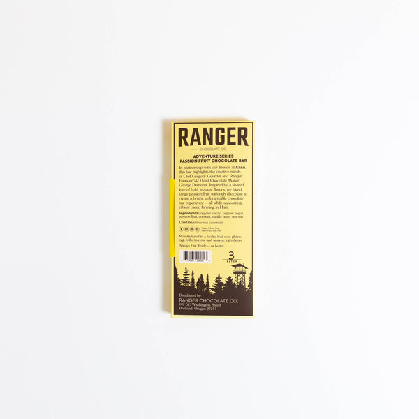 Ranger Chocolate Co. - Passion Fruit Chocolate Bar