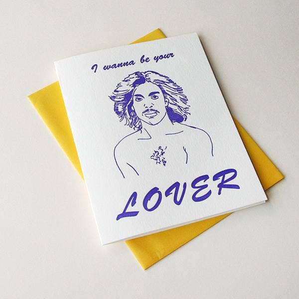 Steel Petal Press - Prince Lover - Love and Anniversary Valentine Day Greeting Card