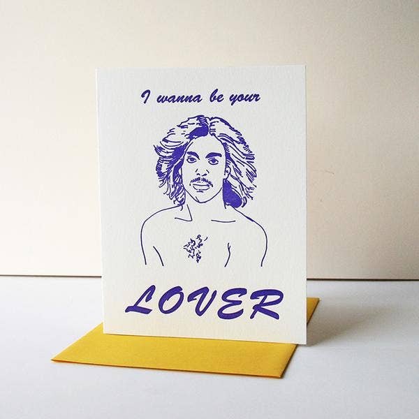 Steel Petal Press - Prince Lover - Love and Anniversary Valentine Day Greeting Card