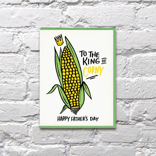 Bench Pressed - King Of Corny Father's Day Card