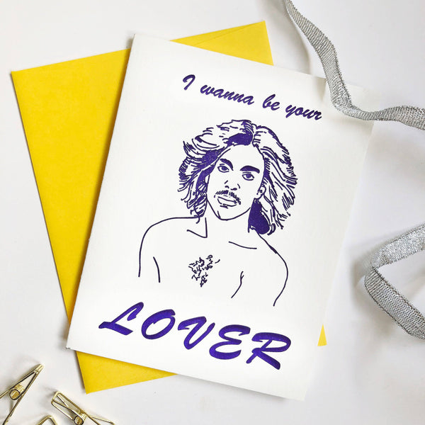 Steel Petal Press - Prince Lover - Love and Anniversary Valentine Day Greeting Card