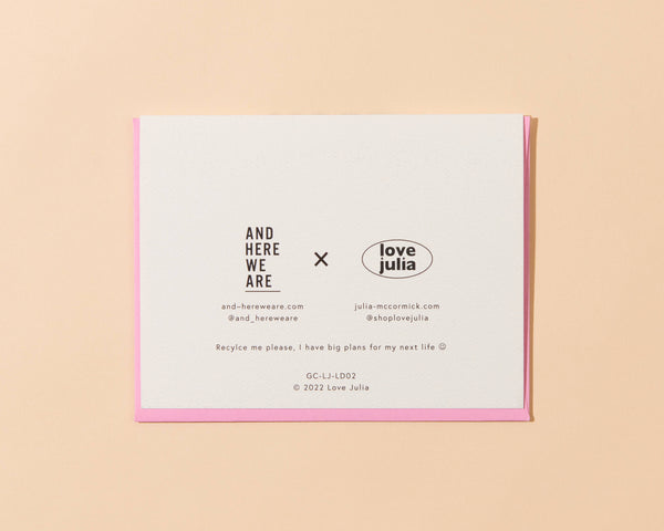And Here We Are - Coffee Cups Greeting Card - Love, Valentine, Anniversary