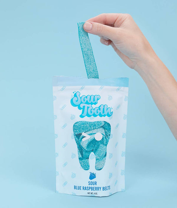 Sour Tooth - Sour Blue Raspberry Belts