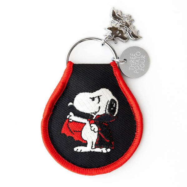 Three Potato Four - 3P4 x Peanuts® Halloween - Snoopy Dracula Patch Keychain