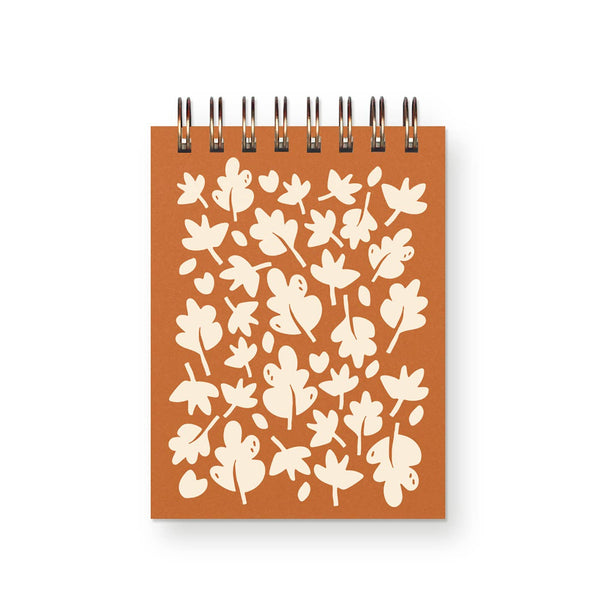 Ruff House Print Shop - Fall Autumn Leaf Pattern Mini Jotter Notebook