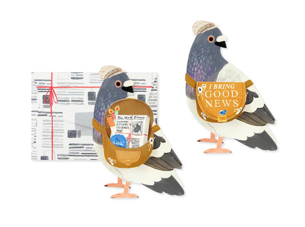 UWP Luxe - Messenger Pigeon Birthday/Congratulations Pop-Up Card