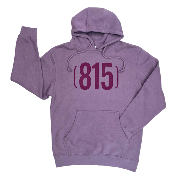 (815) Lavender Hoodie