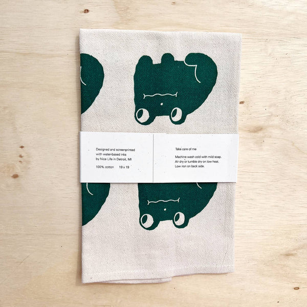 Nice life - Frog tea towel