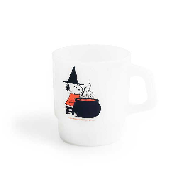 Three Potato Four - 3P4 x Peanuts® Halloween - Snoopy Witch Milk Glass Mug