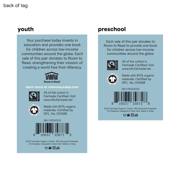Conscious Step - Kids Socks that Give Books (Green Dinosaurs)