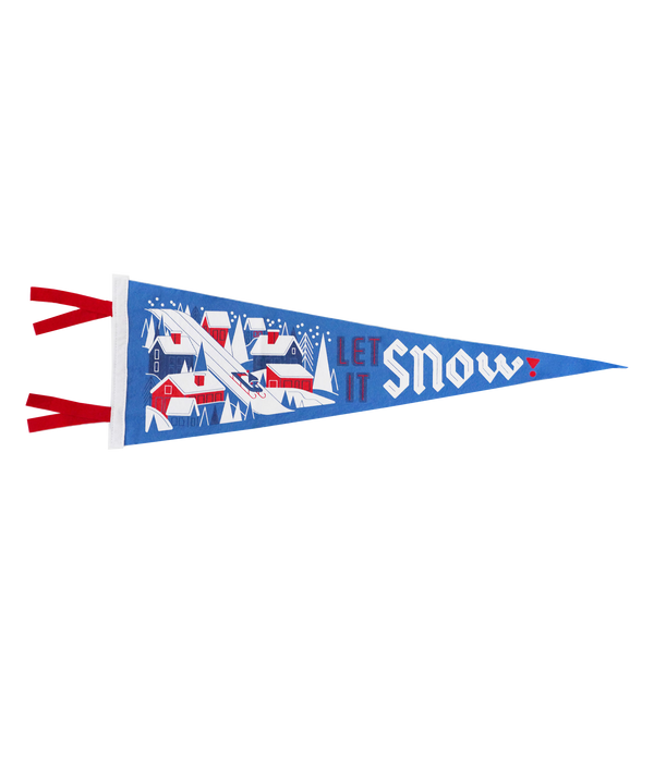 Oxford Pennant - Let It Snow! Pennant • Invisible Creature x Oxford Pennant