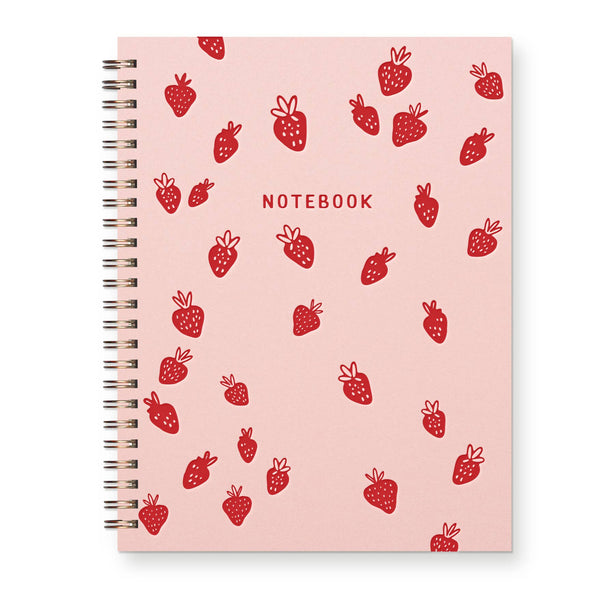 Ruff House Print Shop - Strawberry Pattern Journal : Lined Notebook