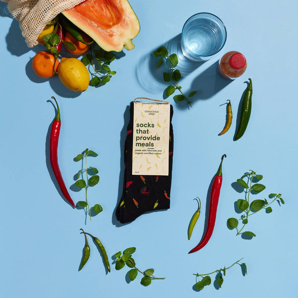 Socks that Provide Meals (Black Peppers)