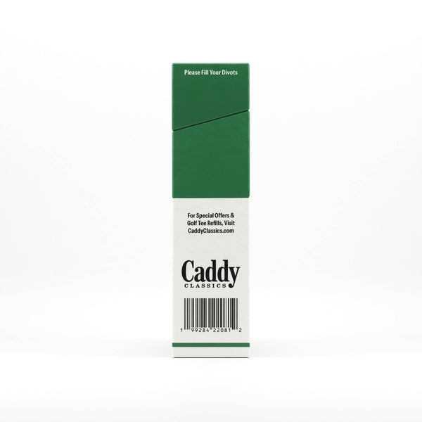 Caddy Classics - Royal Greens | Golf Tee Holder + 10 Bamboo 2¾ Inch Tees