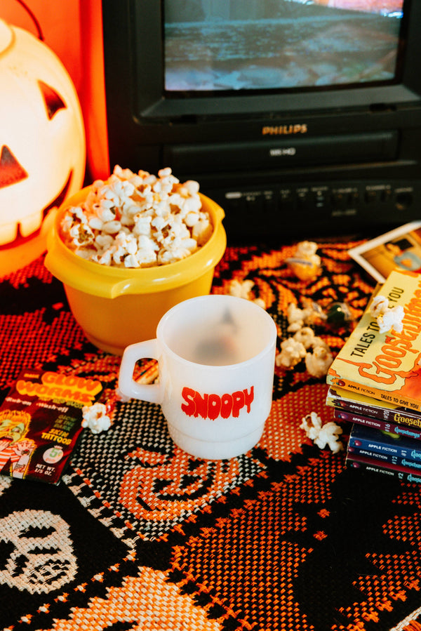 Three Potato Four - 3P4 x Peanuts® Halloween - Snoopy Witch Milk Glass Mug