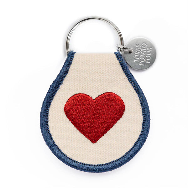 Three Potato Four - Patch Keychain - Classic Heart