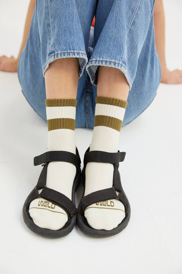 Weld Mfg. - Striped Quarter Socks