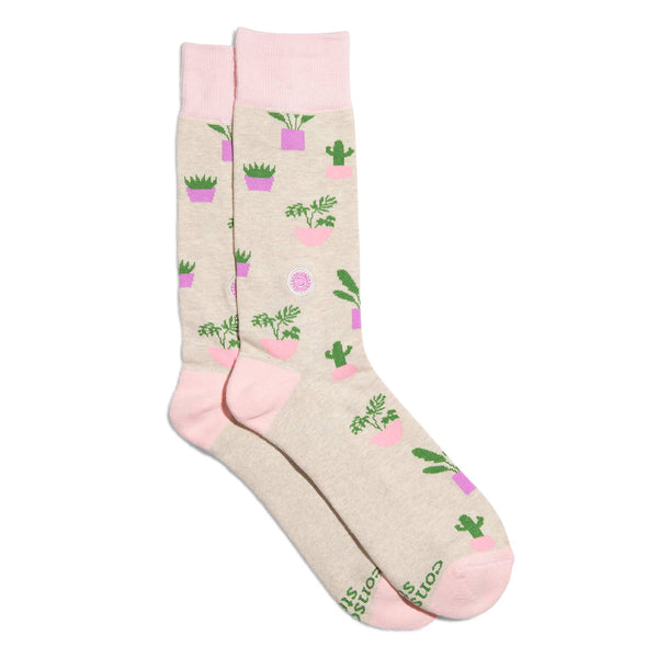 Conscious Step - Socks that Support Mental Health | Houseplants