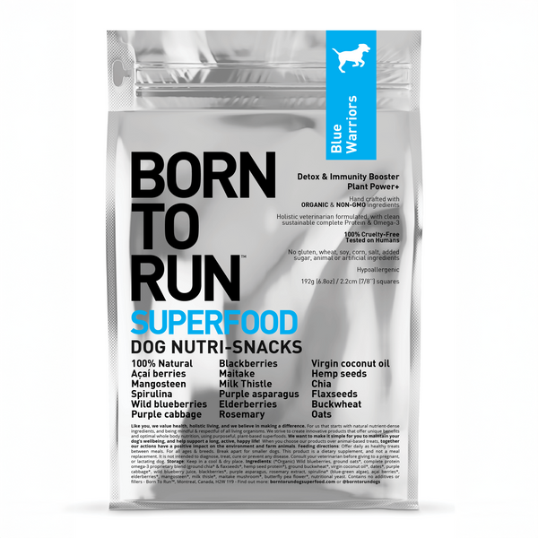 BORN TO RUN DOGS - BLUE WARRIORS Detox & Immunity Booster Treats (192g - 7oz)